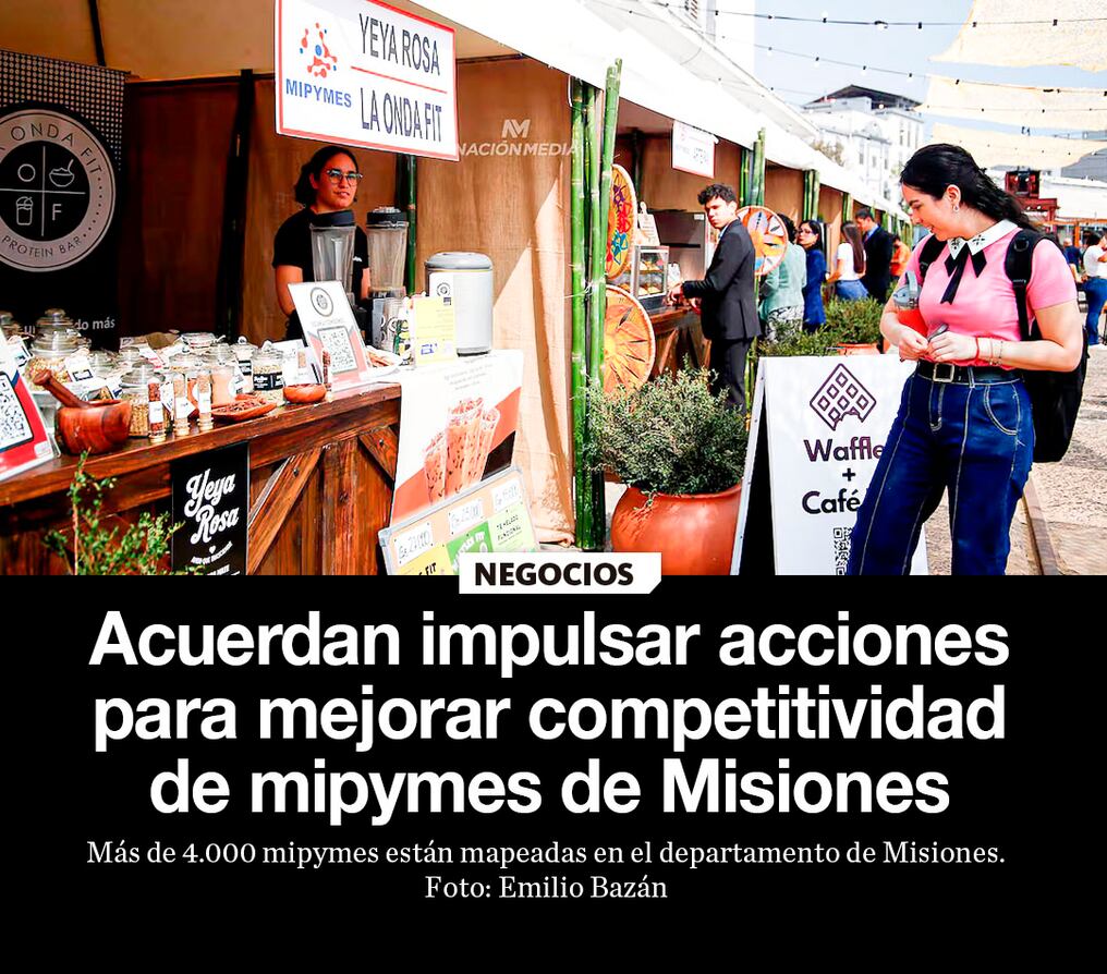 Acuerdan impulsar acciones para mejorar competitividad de mipymes de Misiones