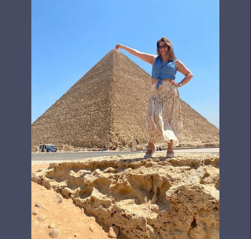 Las divertidas vacaciones de Maricha Olitte junto a su familia por Egipto. Foto: Instagram.