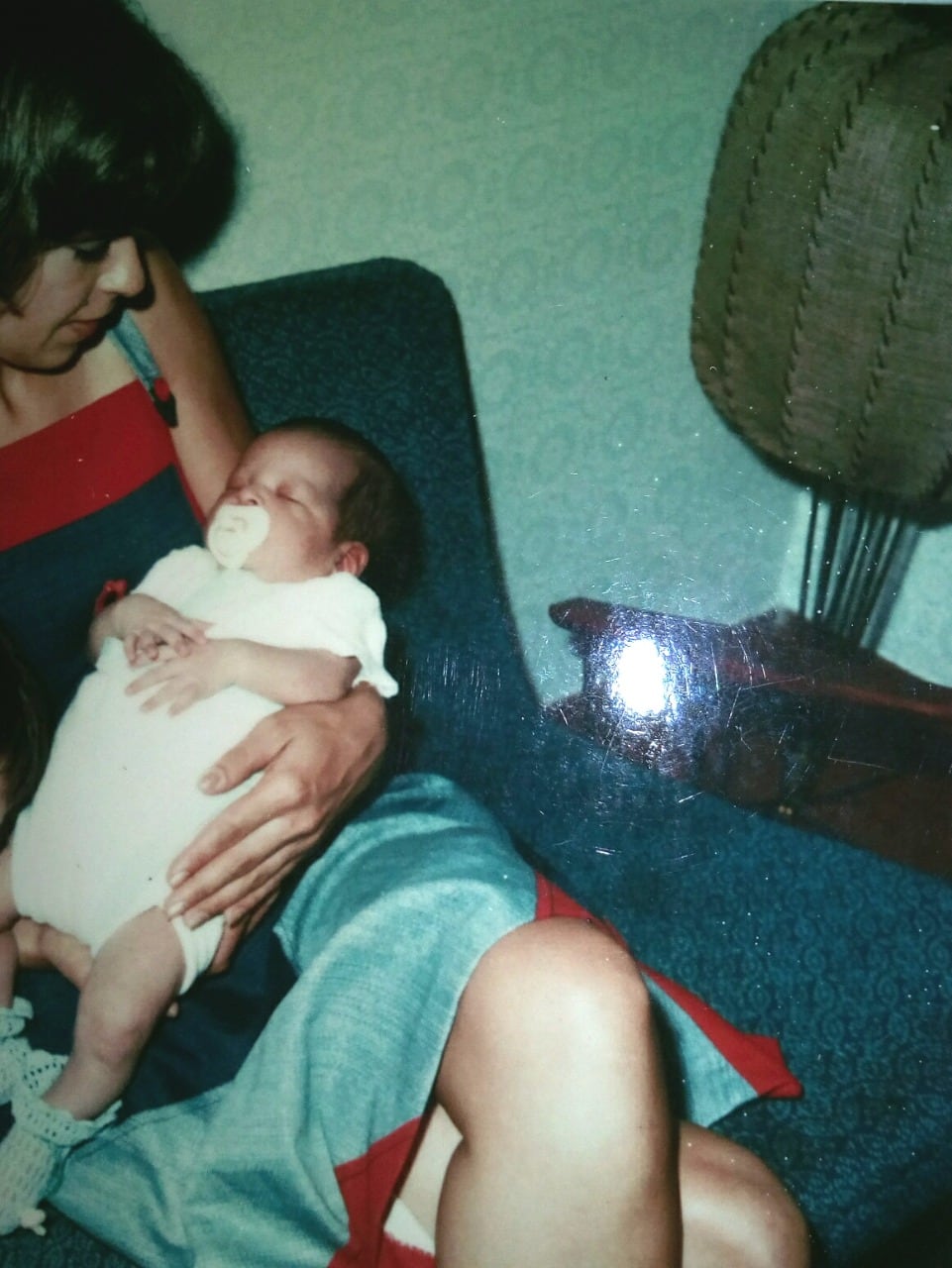 Con esta imagen homenajeó a su madre. Foto: Gentileza.