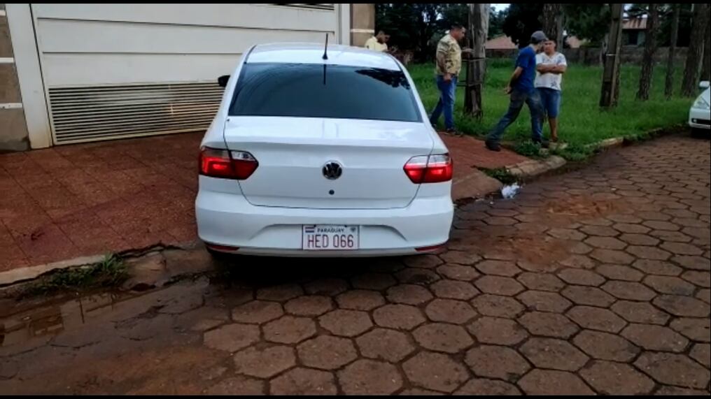 El atentado se registró en el barrio Jardín Aurora de Pedro Juan Caballero. Foto: Gentileza.