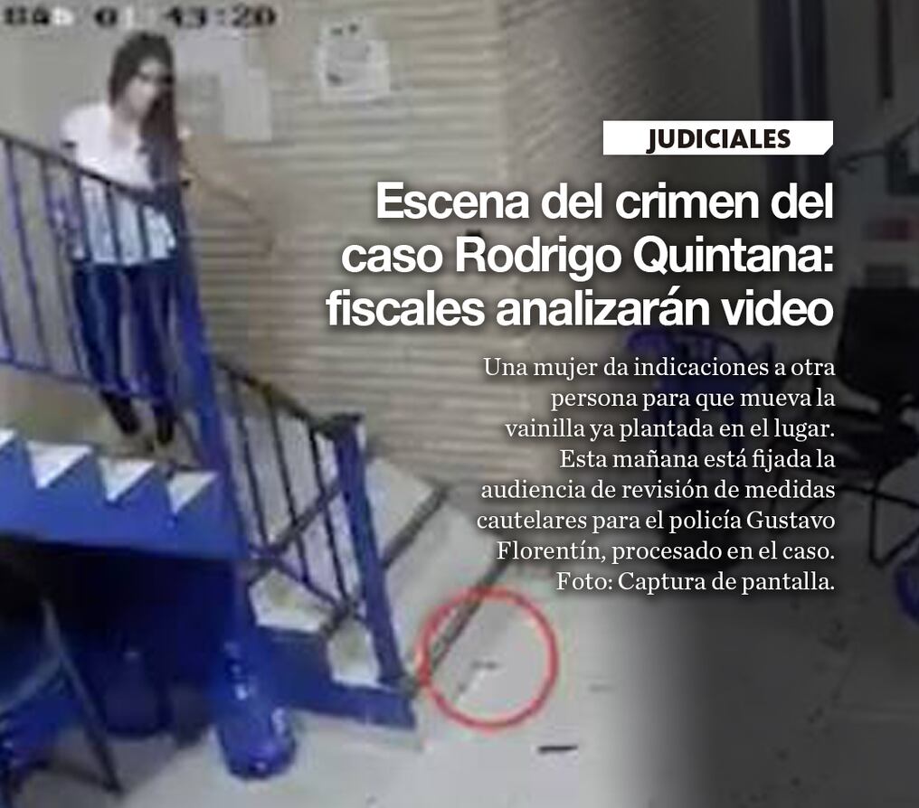 Escena del crimen del caso Rodrigo Quintana: fiscales analizarán video