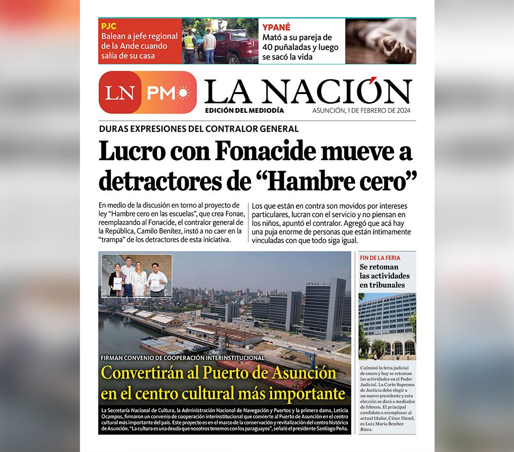 LN PM: edición mediodía del 1 de febrero