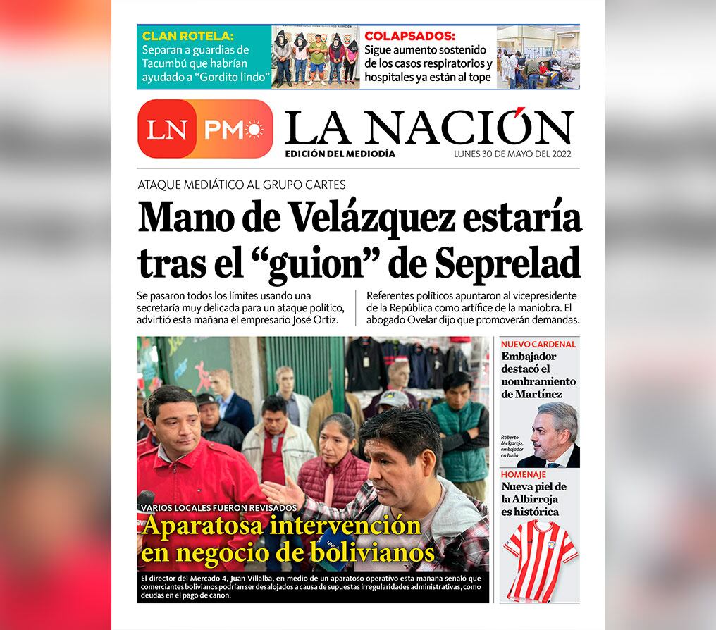 LN PM: edición mediodía del lunes 30 de mayo