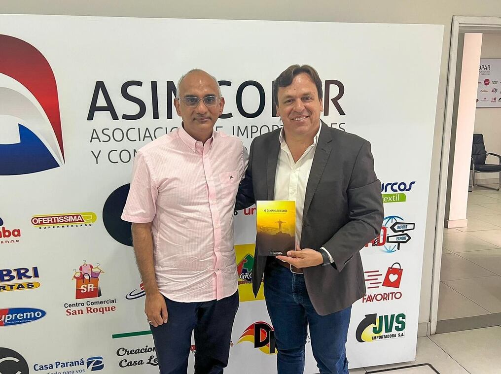 Umesh Chandiramani, presidente de la Asociación de Importadores, recibió a Luis Fernando González y abordaron las necesidades del sector. Foto: Gentileza.