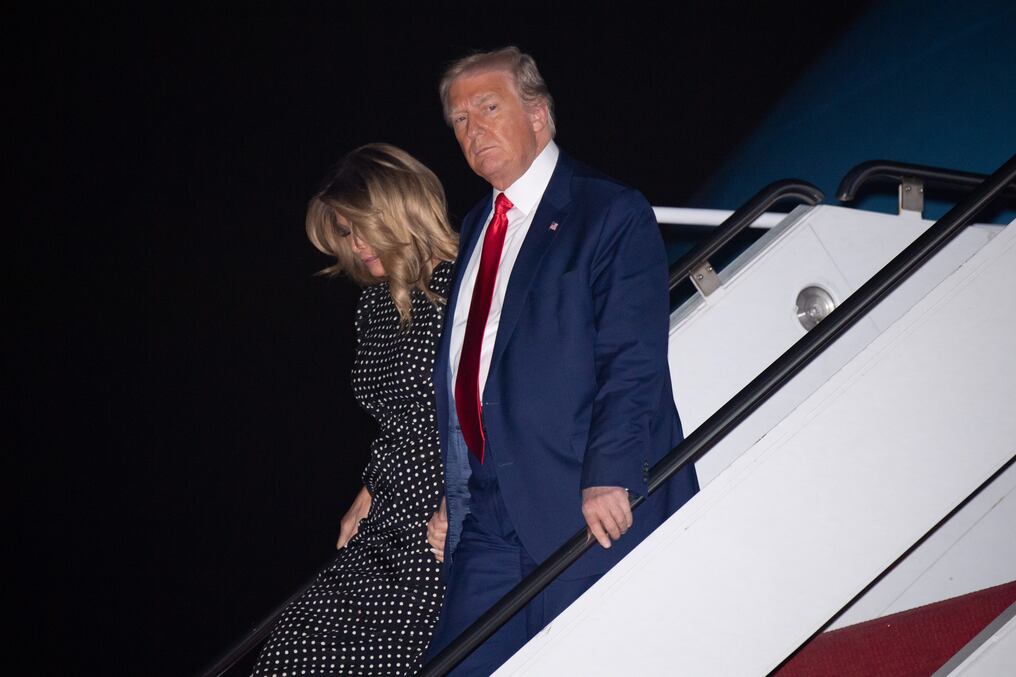 Donald Trump voló a Florida el miércoles último, donde pasará su última Navidad como presidente. Foto: AFP.