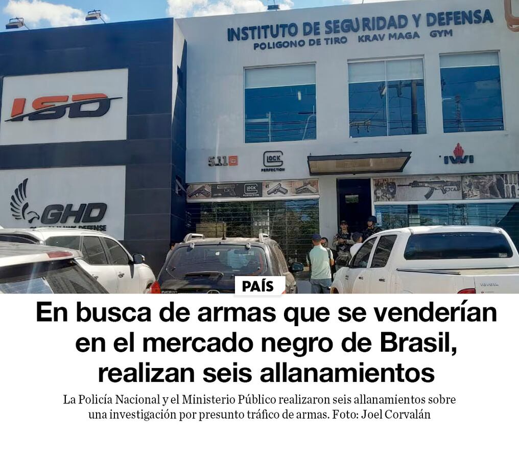 En busca de armas que se venderían en el mercado negro de Brasil, realizan seis allanamientos