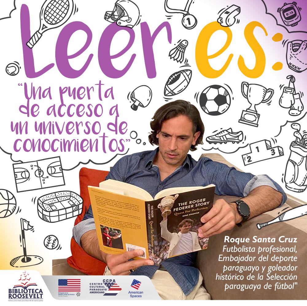 Desde el mes de abril, la biblioteca Roosevelt del Centro Cultural Paraguayo-Americano lleva adelante la campaña denominada “Leer es…!”, con el objetivo de promover la lectura, aprender disfrutando y aprovechar al máximo estos tiempos de cuarentena. Foto: Gentileza.