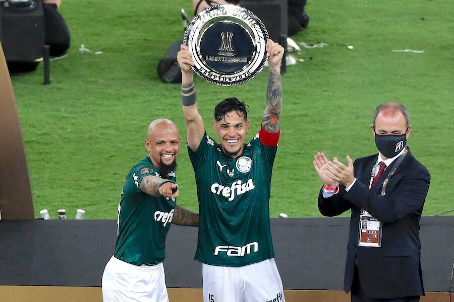 Gustavo Gómez puede alzar otro trofeo con el Palmeiras.FOTO: AFP