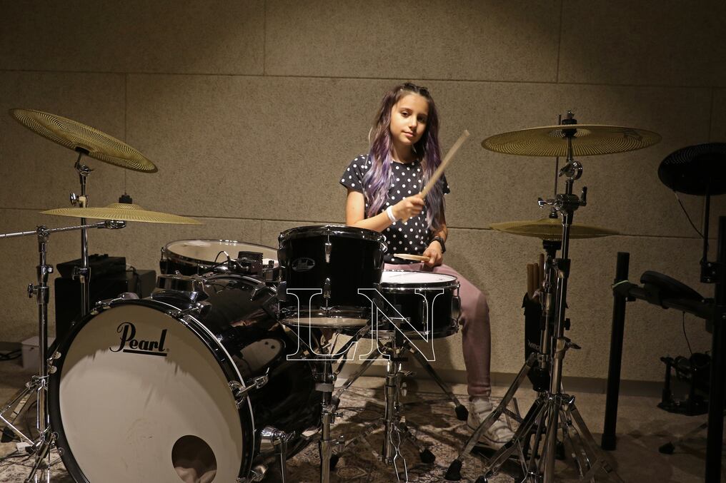 La pequeña Emma Peralta es una estrella que cumple sus sueños en la música. (foto: Néstor Soto)