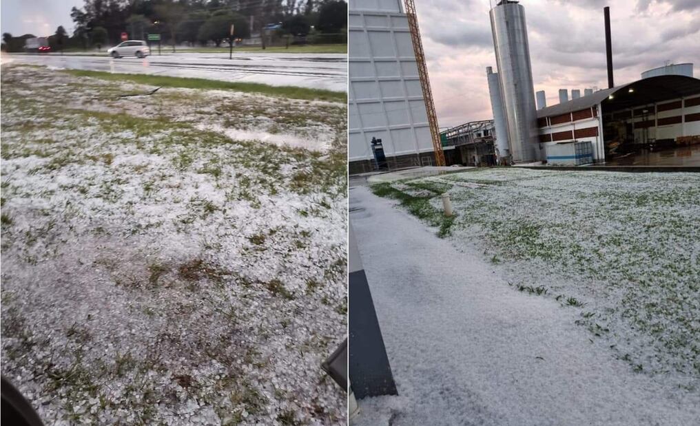 Un repentino temporal afectó esta mañana la zona de J. Eulogio Estigarribia, en el departamento de Caaguazú. Foto: Gentileza.