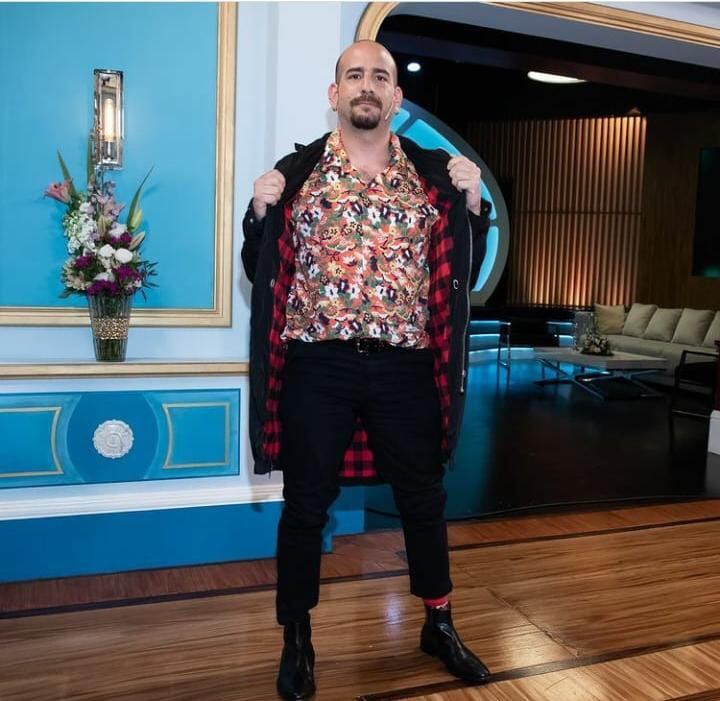 El popular actor paraguayo Nico García estuvo este domingo como invitado de Juana Viale. Foto: Gentileza.