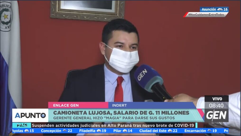El titular de la institución rural sostuvo que Fredy González necesita un tiempo administrativo para ejercer su defensa. Foto: Twitter Universo 970.