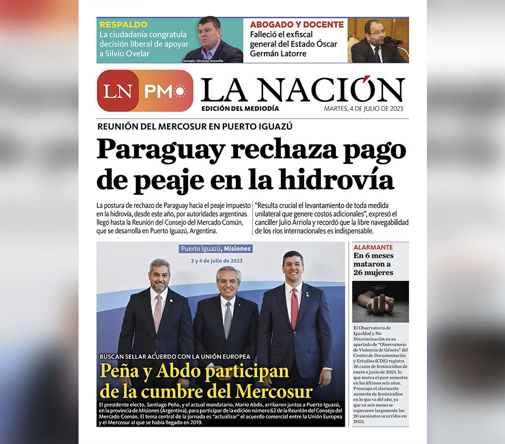 LN PM: edición mediodía del 4 de julio 