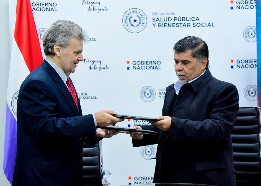 Mencionaron que la firma de este convenio permitirá a la cartera sanitaria avanzar en la continuidad de los servicios como así también en el despliegue de los sistemas de información en los establecimientos de Salud. Foto: Gentileza.