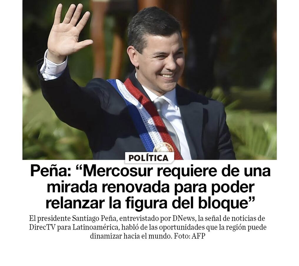 Peña: “Mercosur requiere de una mirada renovada para poder relanzar la figura del bloque”
