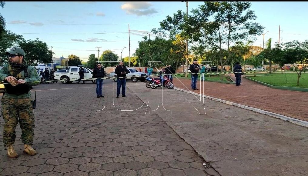 El director de la Policía de Amambay, Rubén Paredes, mencionó que se está aumentando la cantidad de uniformados en las calles de la ciudad de Pedro Juan Caballero en el marco de la lucha contra la inseguridad. Foto: Emerson Dutra.