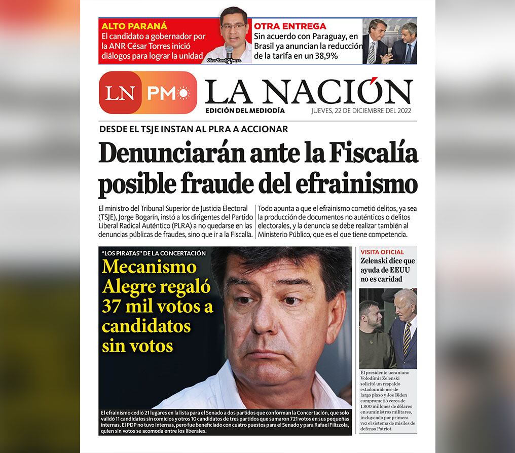 LN PM: edición mediodía del 22 de diciembre 
