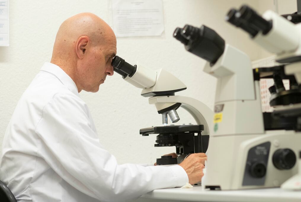 El laboratorio farmacéutico alemán anunció el lunes el lanzamiento de la tercera y última fase de ensayos clínicos a gran escala. Foto: AFP.