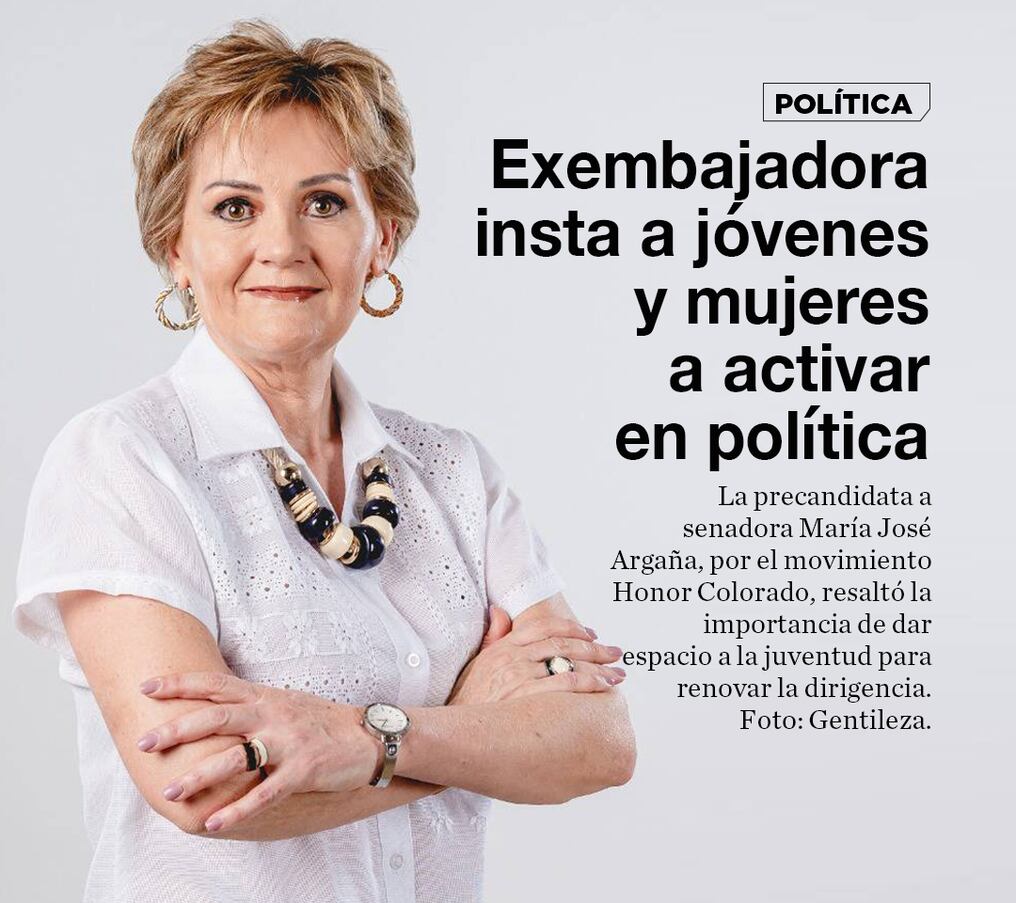 Exembajadora insta a jóvenes y mujeres a activar en política