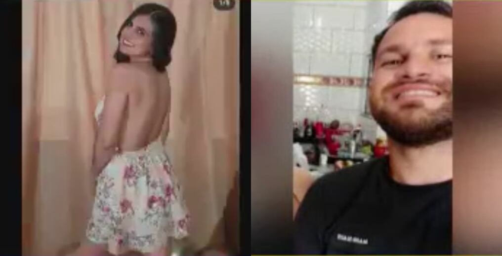 La víctima fue identificada como Noelia Mareco de 24 años de edad y el supuesto victimario, su expareja, Leandro Páez, ciudadano brasileño de 31 años de edad. Foto: Captura C9N.