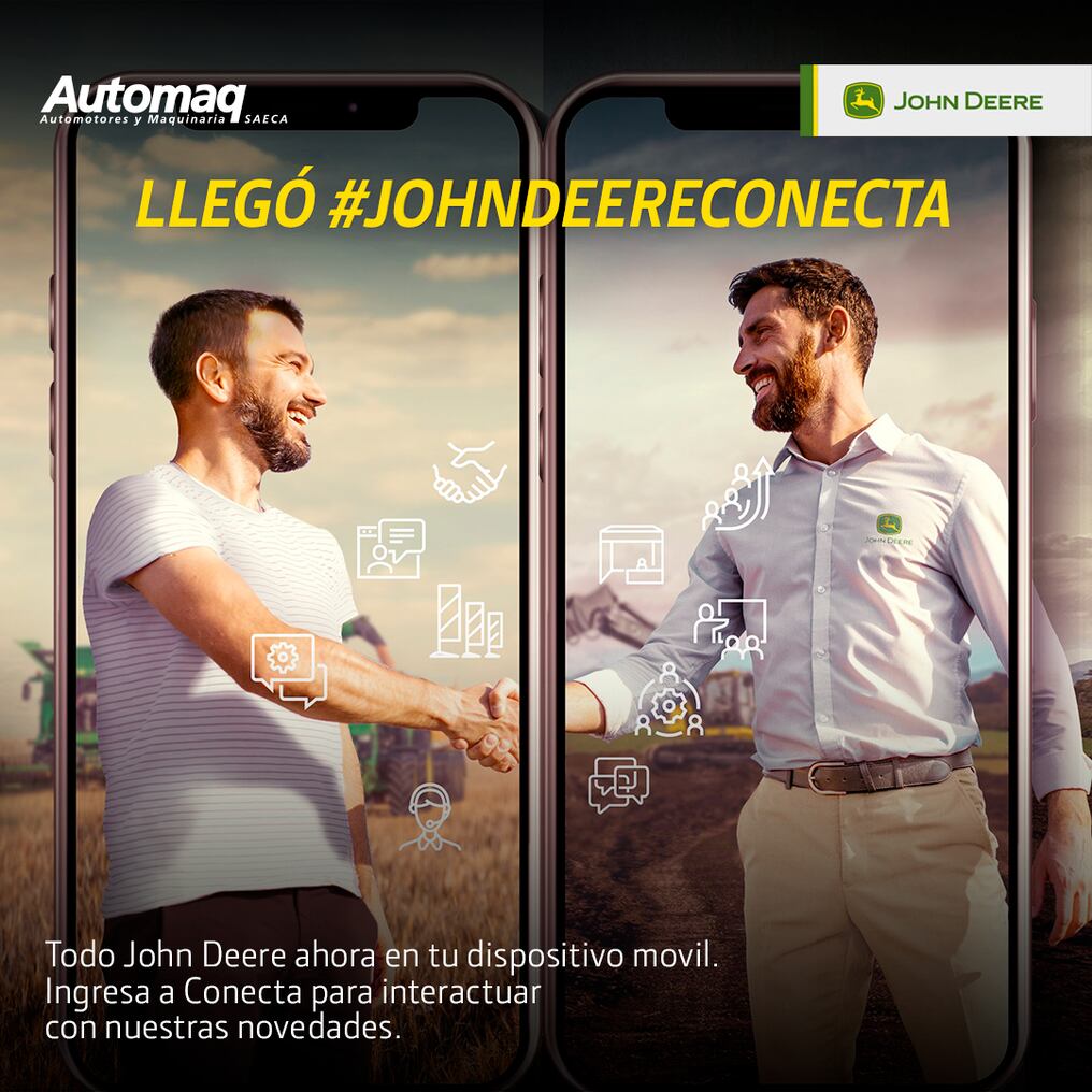 El entorno virtual se asemeja a una sala de exposiciones y se divide en cuatro espacios: máquinas, posventa, agricultura de precisión e información de la empresa. Foto: Gentileza.