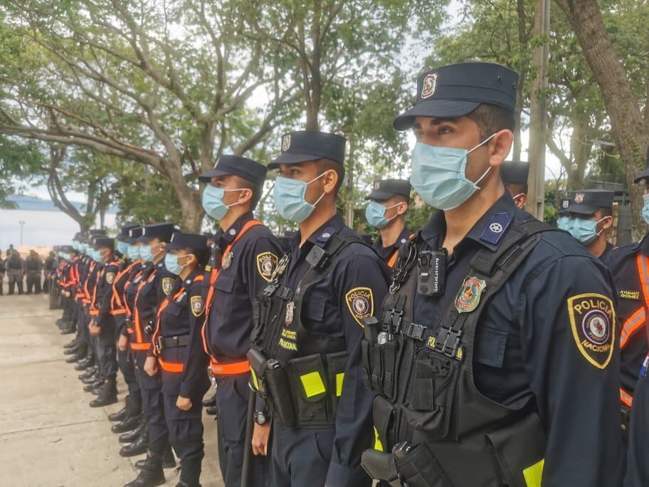 La Policía Nacional brindará seguridad a los manifestantes, así como a todos los ciudadanos durante la marcha de organizaciones sociales. Foto: Gentileza.