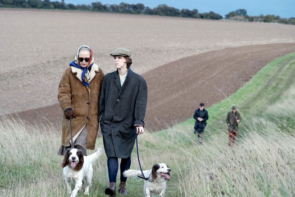 Los tres spaniel de la actriz, Dora, Rosie y Snowbear fueron recompensados con el Palm Dog 2021 por su “actuación” en “The Souvenir Part II”. Foto: Gentileza.