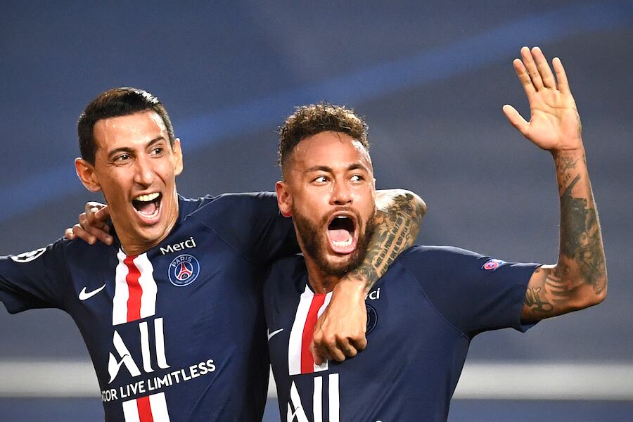 La magia sudamericana a la final de la Liga de Campeones. Ángel Di María y Neymar gozan del momento a la espera de la final del domingo.