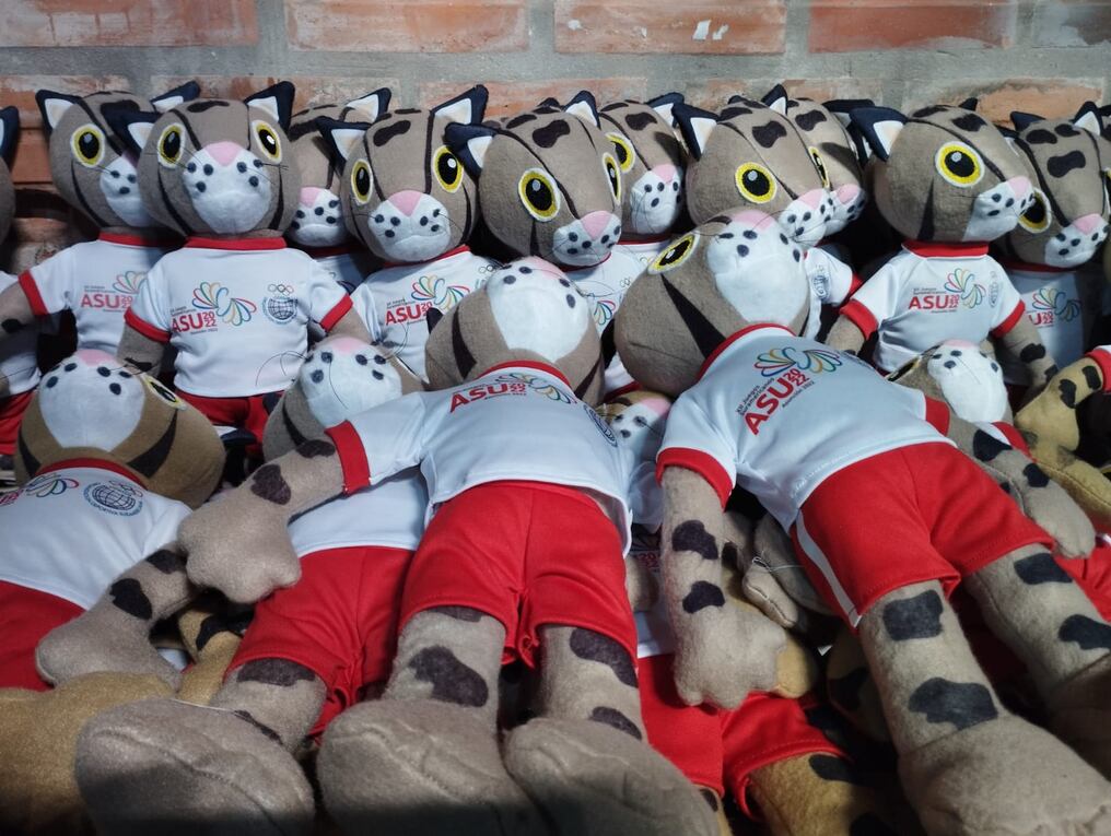 Aseguran que esta fiebre por la mascota de los Juegos Odesur 2022 va a seguir hasta fin de año porque se posicionó Tiríka. Foto: Gentileza.