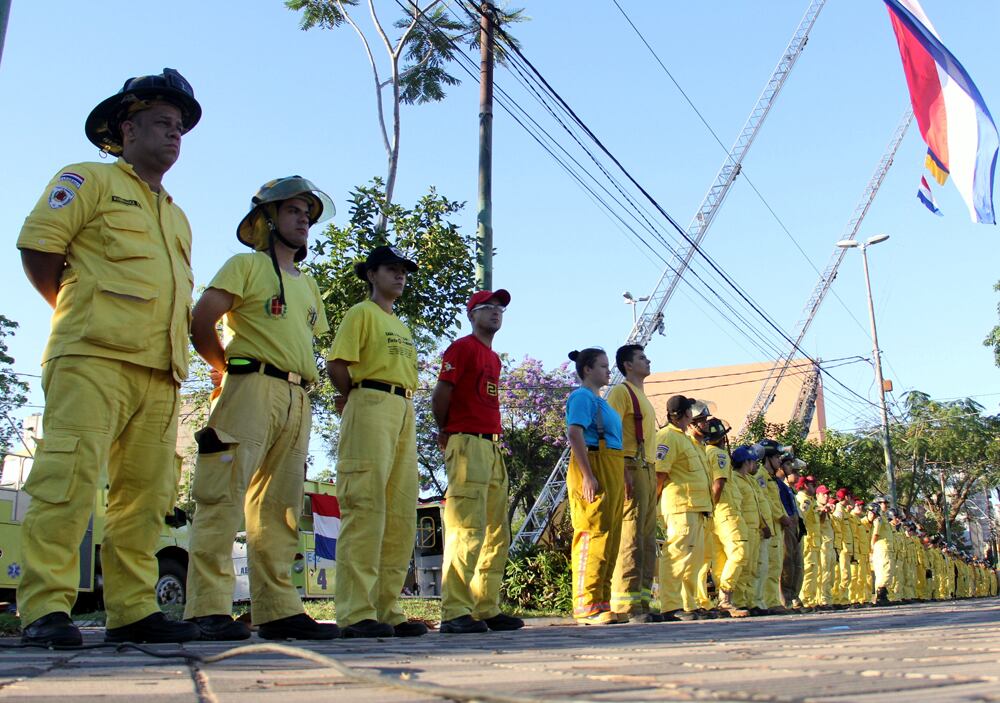 La maratón solidaria organizada por los bomberos voluntarios del Km 82, departamento de Paraguarí. Foto: Ilustrativa.