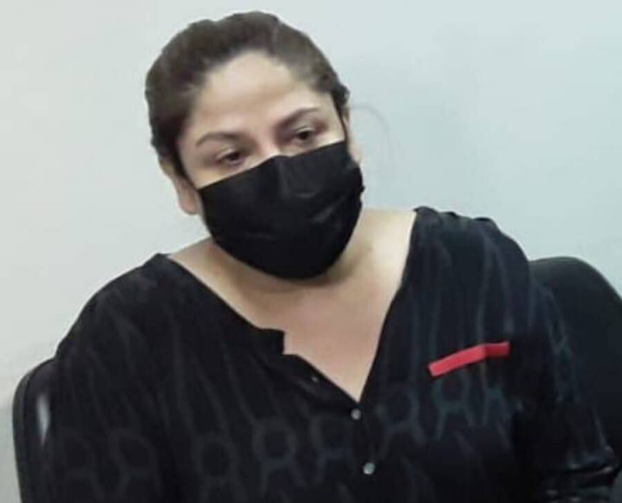 Patricia Samudio está acusada por lesión de confianza por la compra de agua tónica durante la pandemia del COVID-19 en Petropar. Foto: Gentileza.