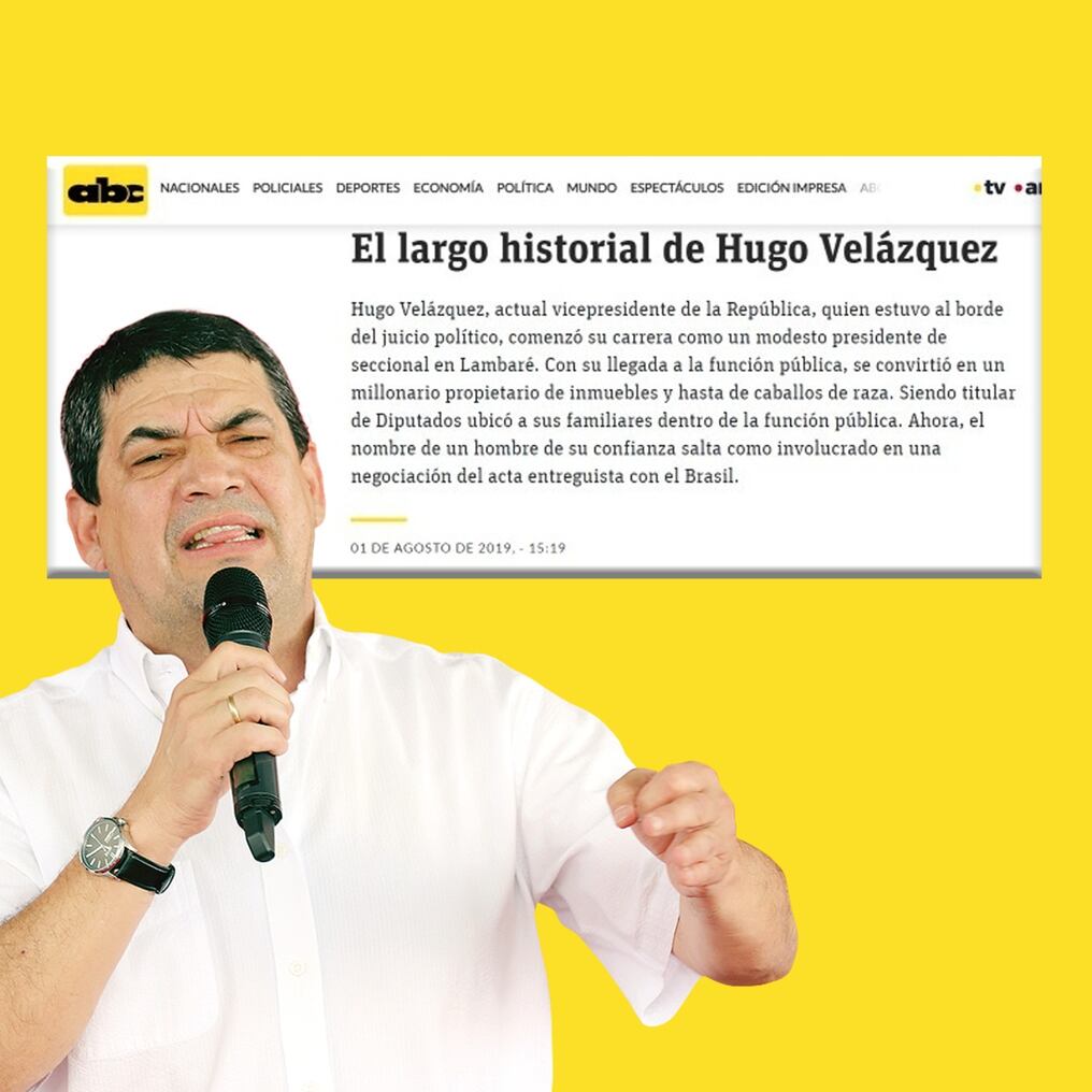 Hugo Velázquez, asiduo invitado a los programas en los medios de Zuccolillo, fue señalado como parte del acta entreguista en el 2019.  Foto: Archivo.