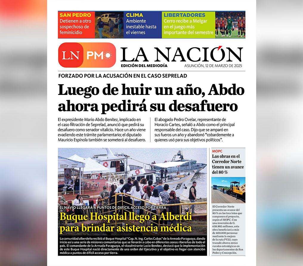 LN PM: edición del 12 de marzo