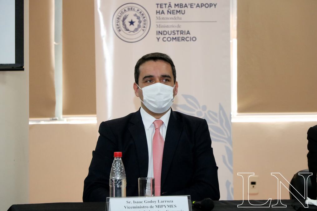 Isaac Godoy, viceministro de Mipymes, destacó la expansión de redes de fortalecimiento del sector. Foto: Archivo/Nadia Monges.