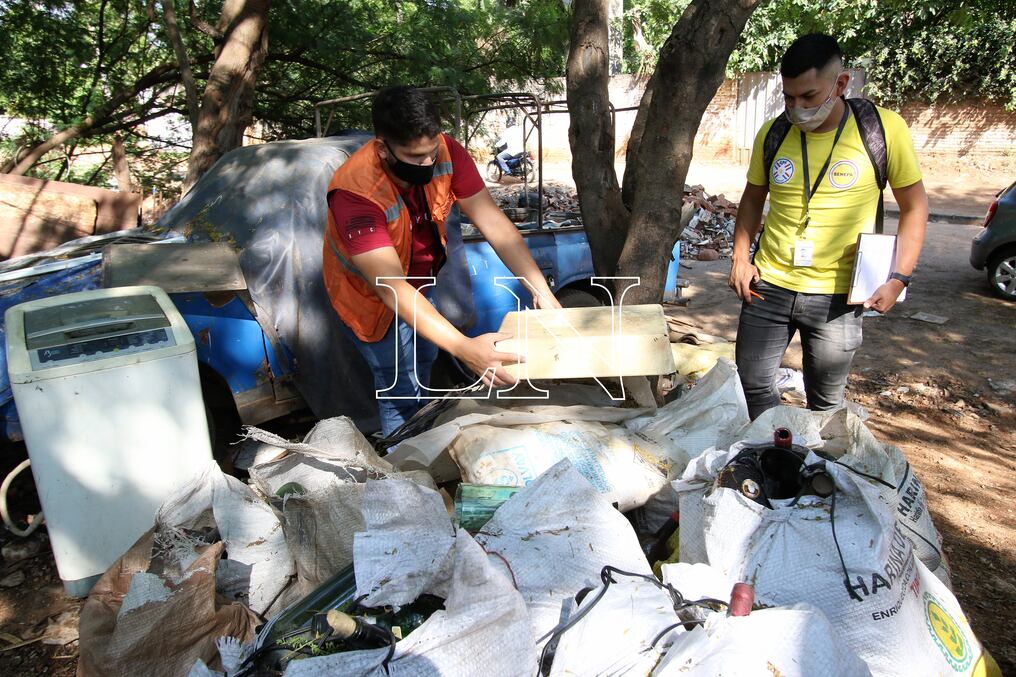 Asunción y 16 distritos de varios departamentos del país están en escala de riesgo y 11 en alerta. Foto: Pánfilo Leguizamón.