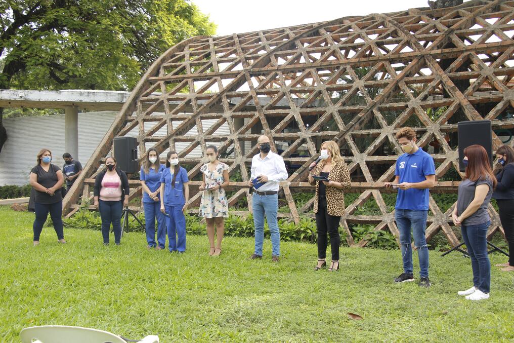 La Fundación Teletón comunicó que podrán sostener servicios hasta junio del 2021, durante una conferencia de prensa realizada esta mañana en su sede central. Foto: Gentileza.