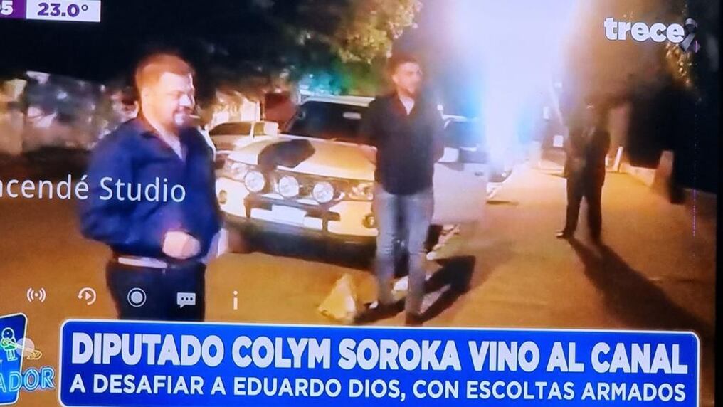 La comunicadora Maricel Thomen, compañera de Pipo Dios en el programa “El repasador”, calificó la situación de un acto de “patoterismo” por parte del parlamentario de Fuerza Republicana. Foto: Captura de pantalla.