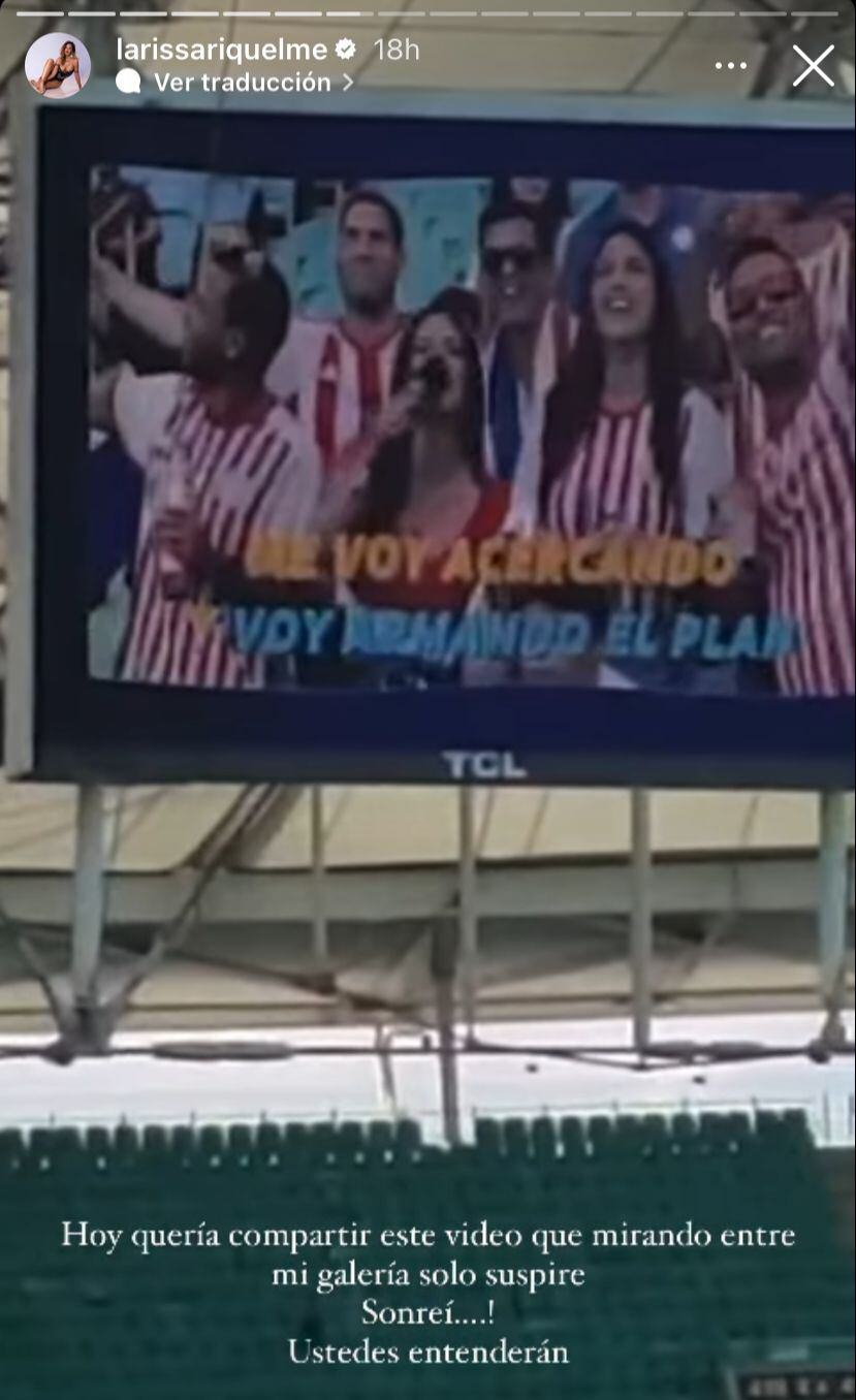 El emocionante recuerdo de Lari Riquleme y Vita Aranda juntas. Foto: Captura de pantalla.