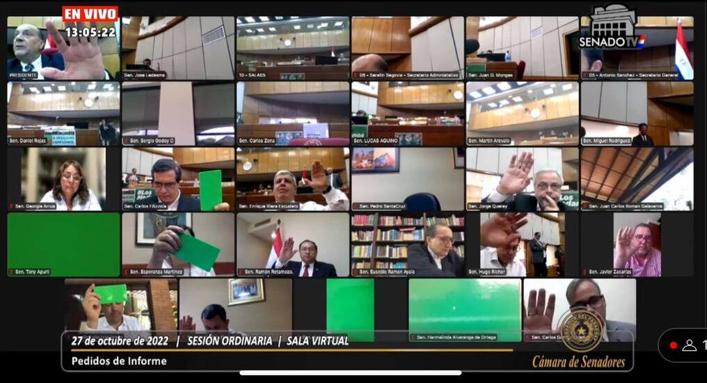 En sesión ordinaria quedó aprobado el pedido de informe a Copaco, institución que tiene un plazo de 15 días para responder la solicitud. Foto: Captura de pantalla.