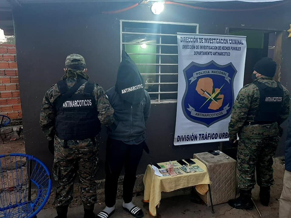 La detención se logró luego de un allanamiento realizado en una vivienda particular ubicada en Limpio. Foto: Gentileza.