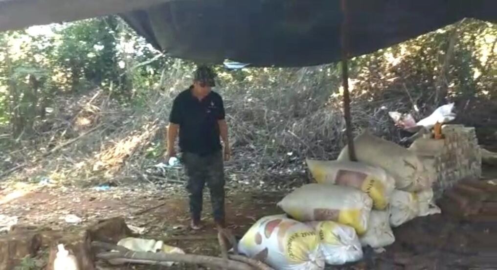 El Ministerio Público realizó un procedimiento en Caaguazú e incautó 1.400 kilos de marihuana. Foto: Gentileza.