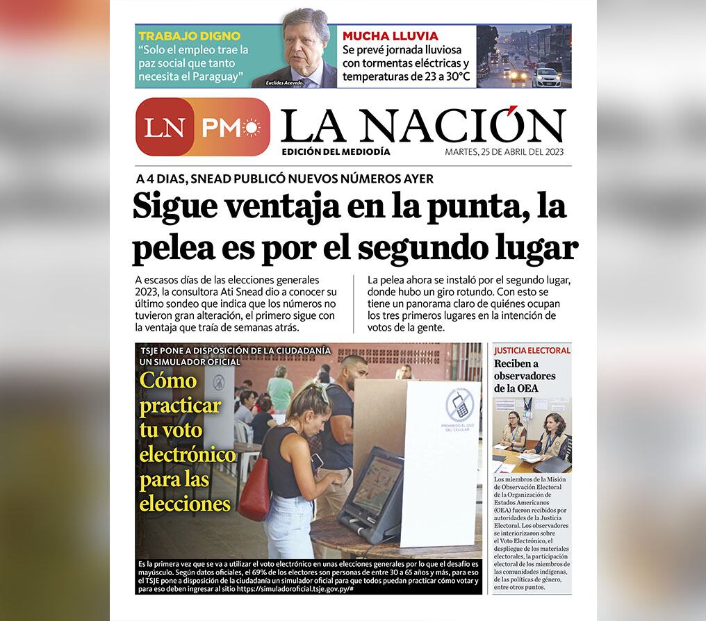 LN PM: edición mediodía del 25 de abril 