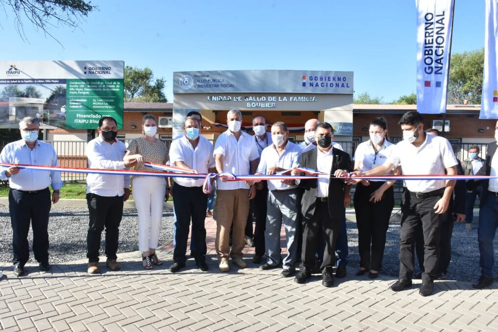 El presidente de la República realiza su jornada de gobierno en la mañana de este lunes en el departamento de Presidente Hayes con la entrega de viviendas e inauguraciones de USF. Foto: Gentileza.