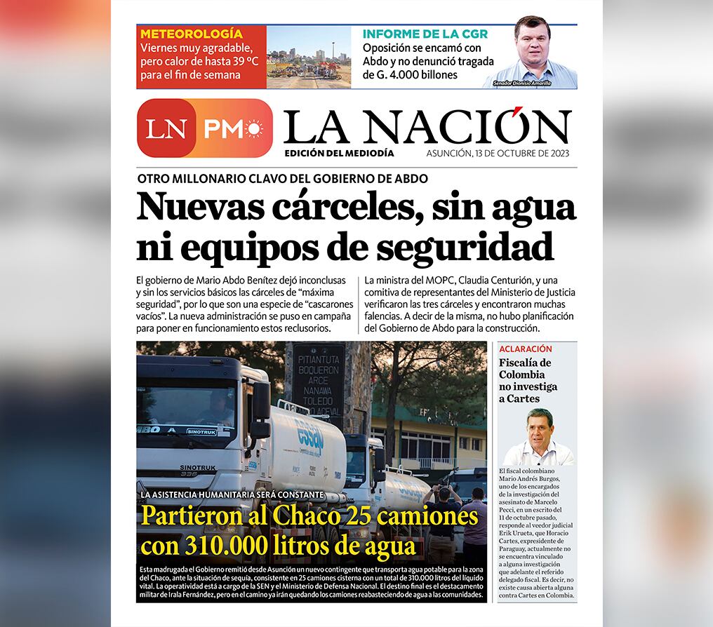 LN PM: edición mediodía del 13 de octubre