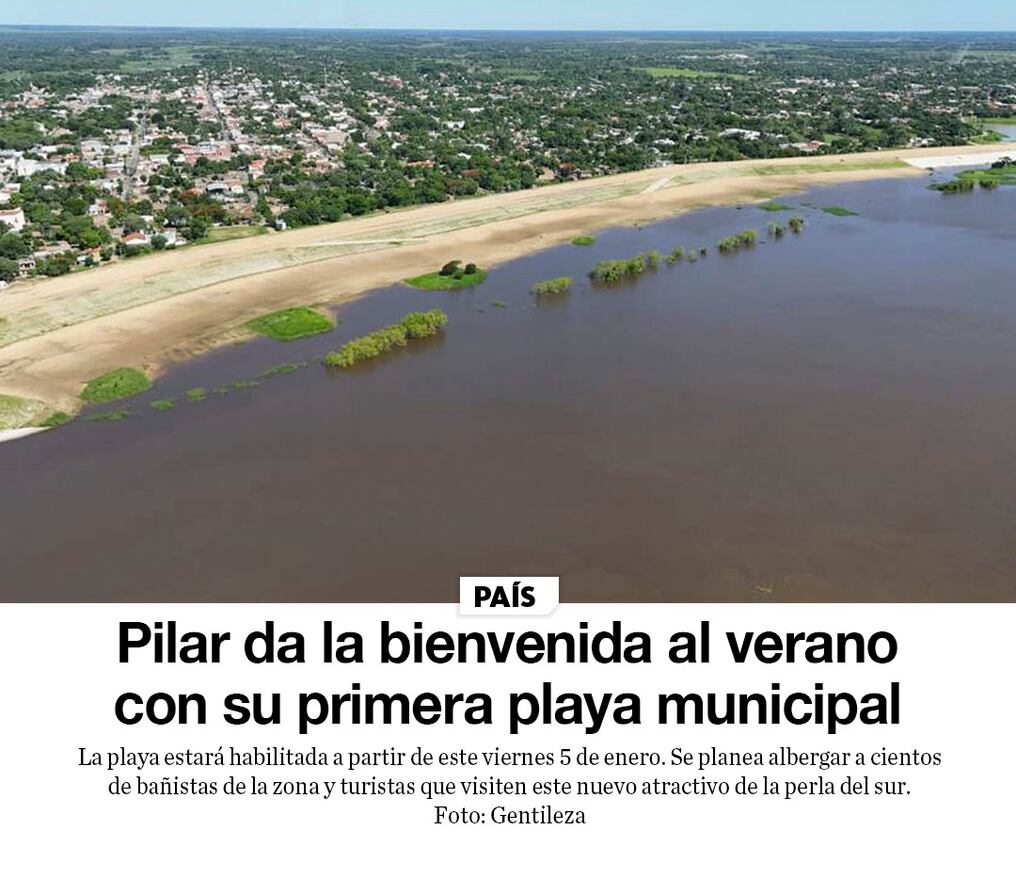 Pilar da la bienvenida al verano con su primera playa municipal