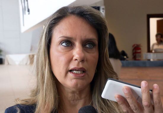 La legisladora Rocío Vallejo formó parte del grupo de diputados de la oposición que denunciaron un esquema de corrupción en el Ministerio de Salud. Foto: Archivo.
