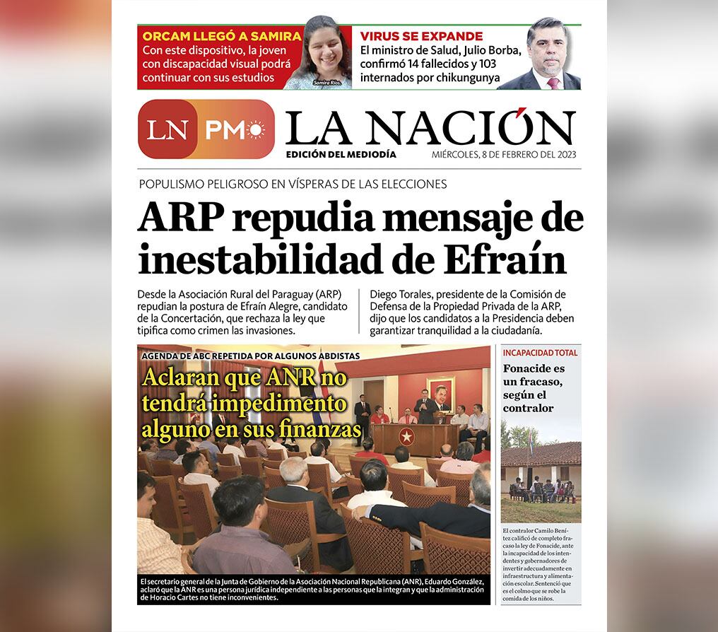LN PM: edición mediodía del 8 de febrero
