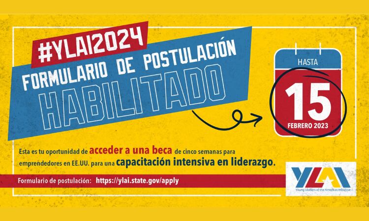 La iniciativa Jóvenes Líderes de las Américas del Departamento de Estado de Estados Unidos lanzó una convocatoria para becas dirigida a jóvenes emprendedores. Foto: Gentileza. 