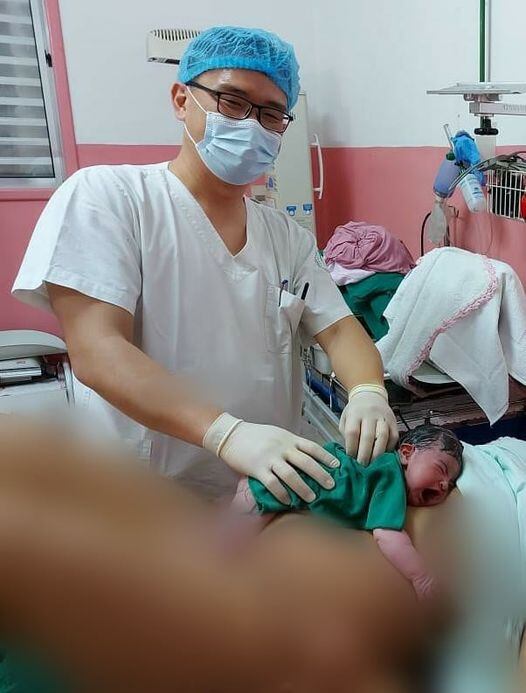 La pequeña nació el 1 de enero en el Hospital de Policía y es hija de la suboficial ayudante Pabla Noelia Bogado. Foto: Gentileza.