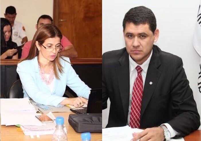 Los fiscales Marlene González y Hernán Galeano guardaron por más de tres años los videos de circuito cerrado. Foto: Archivo.